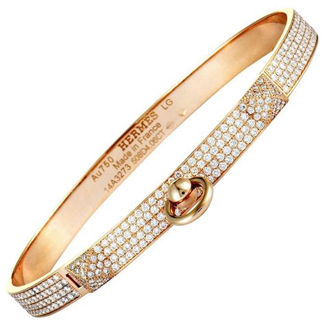 bracelet hermes femme or rose|hermes gold bracelet with diamonds.